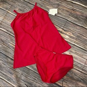 Dark Red Tankini
